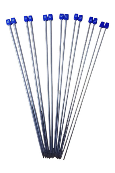 Ayda Craft Shop Numărul 8 Ace de tricotat din titan inoxidabil 35 CM