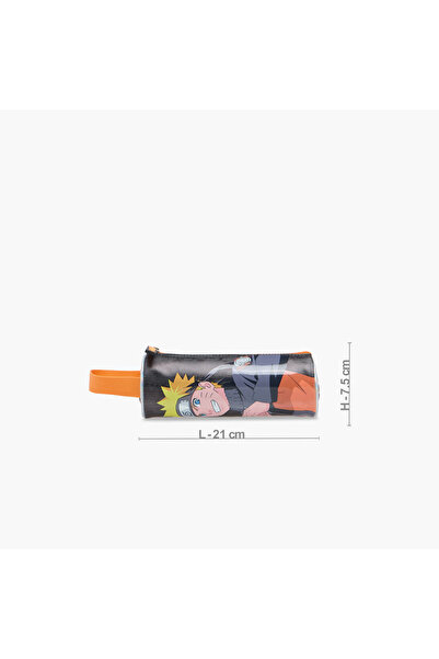 TV TOKYO Naruto Print Pencil Pouch with Zip Closure