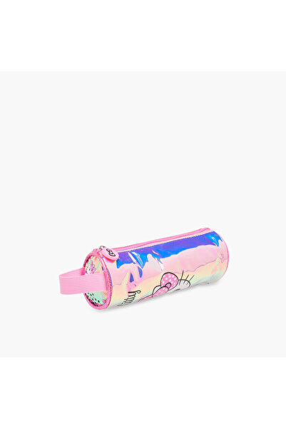 Hello Kitty Holographic Pencil Pouch with Zip Closure