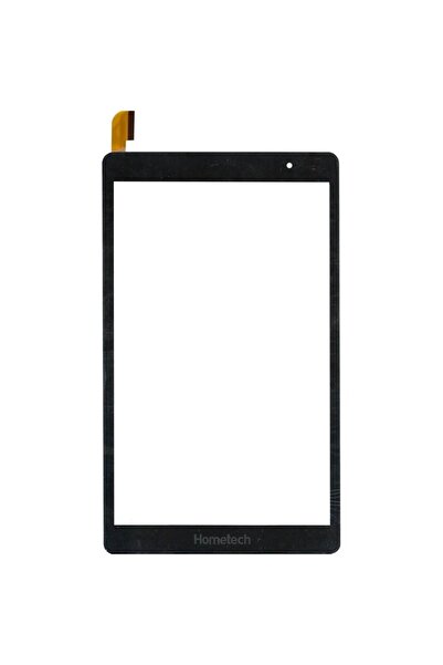 Hometech Uyumlu Alfa 8 Mg Tablet Touch Dokunmatik Siyah Ön Cam