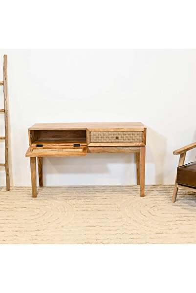 Crafted by Lifestyle Wooden Top Console Table - 140x40x76 cms