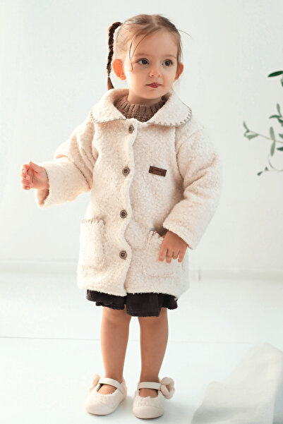 Mumenim Waterproof and Windproof Baby Plush Coat - Lined Inside, Warm Baby Winter Coat for Girls and Boys