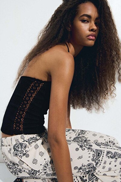 H&M Textured halterneck top