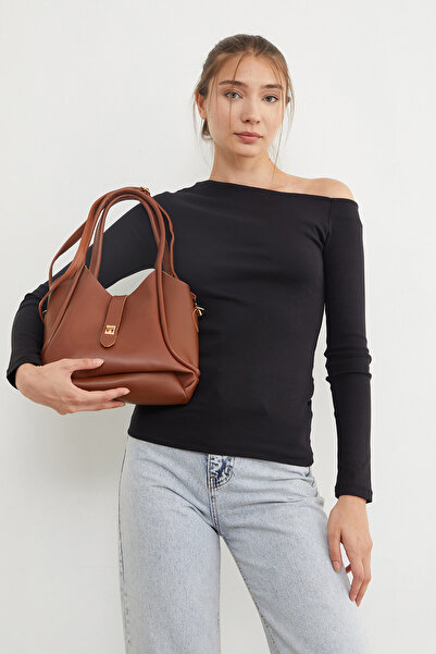 Fulla Moda Faux Leather Zippered Puppy Handbag