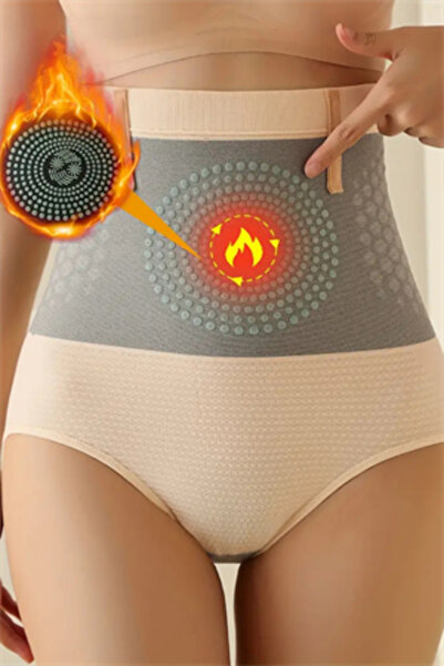 Trade Bazaar Kadın Yüksek Bel Şekillendirici Karın Kontrol Şortu – Geometrik Desenli, Kalça Kaldırma & Duruş Düze