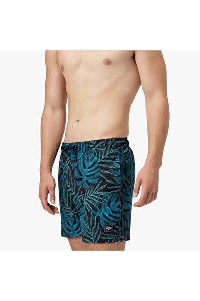 SPEEDO Men's swim shorts Print Redondo Edge Volley 16" black