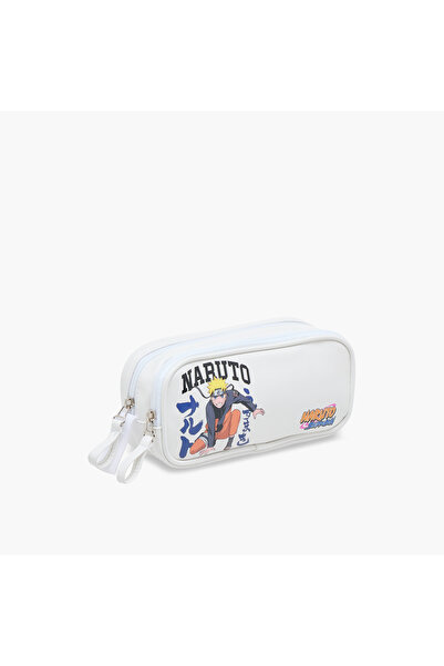 TV TOKYO Naruto Print Pencil Pouch with Zip Closure