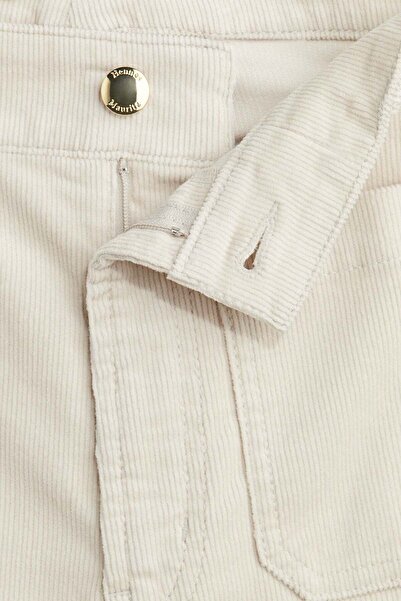 H&M بنطلون مخملي واسع الأرجل