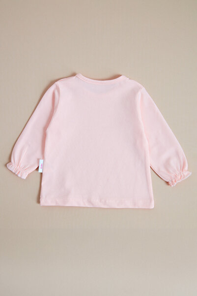 Fulla Moda 100% Cotton Ribbon Detailed Denim Baby Girl Salopet Set