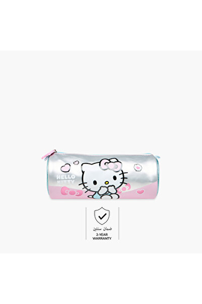 Hello Kitty Printed Pencil Pouch with Zip Closure