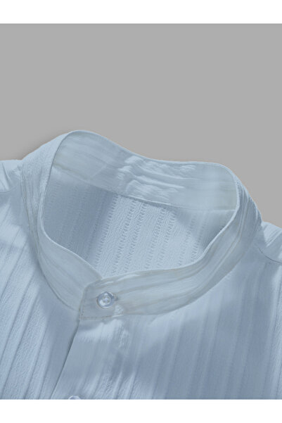 Take Two By Styli Solid Textured Shirt and Drawstring Waist Pants Co-Ords