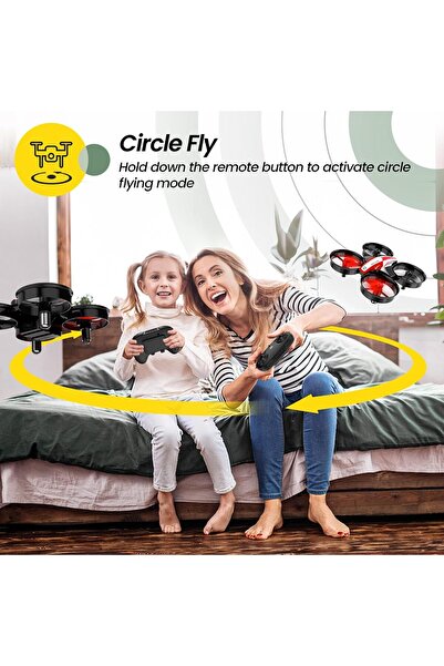 Holy Stone Mini Drone for Kids and Beginners RC Nano Quadcopter, Red