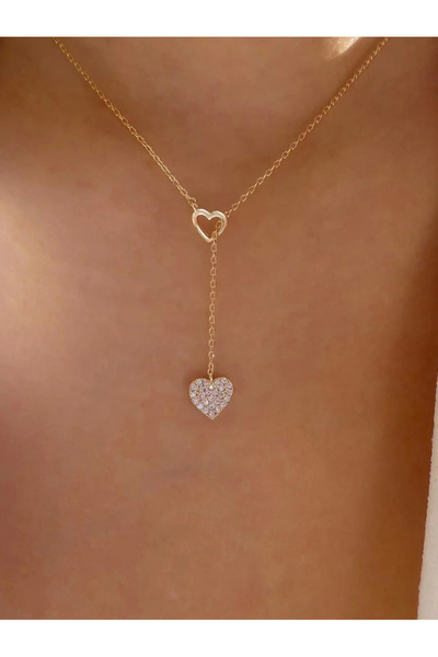 Take Two By Styli قلادة مزينة على شكل قلب