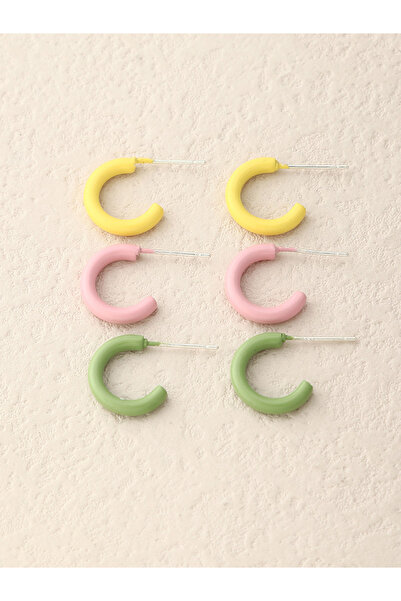 Take Two By Styli 3 pairs Circle Earrings set