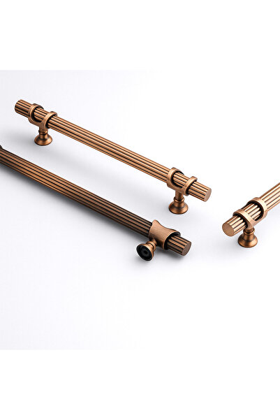 Badem10 Arsin Striped 320 mm Soft Antique Copper Metal Furniture Drawer Cabinet Door Handle Durable Handles