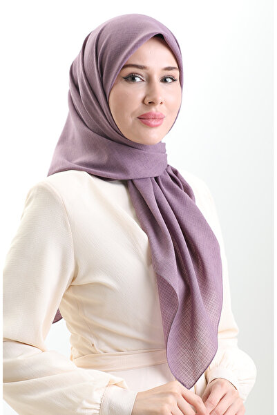 sefamerve Karaca Linen Scarf 82023-06 Dark Lilac