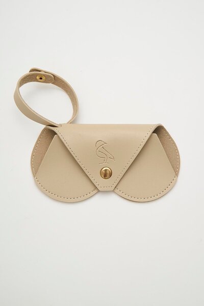 Bilge Karga Gözlük Kılıfı 15 Bej