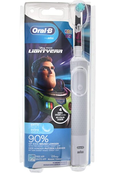 Oral-B Kids Electric Toothbrush - Disney Buzz Lightyear Handle, Ages 3+