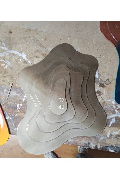 Ayd Home Gri 40x52 cm duvar tablosu dekorasyon mdf epoksi reçine ev dekor