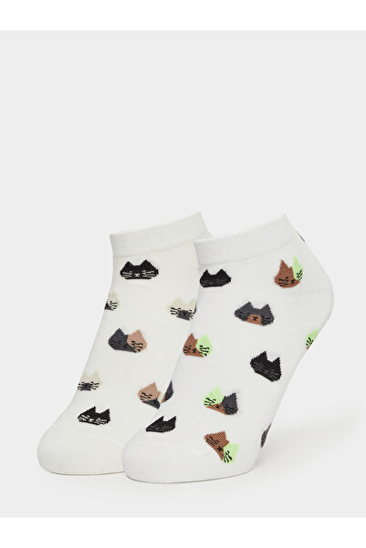 Styli Pack of 2 - Cat Print Socks