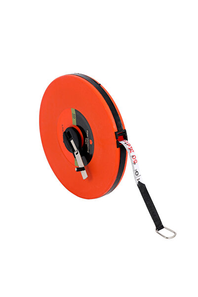 Lawazim Fiber Measuring Tape 50m - Inch Metric Double Brake Magnetic Tip Tape for Construction