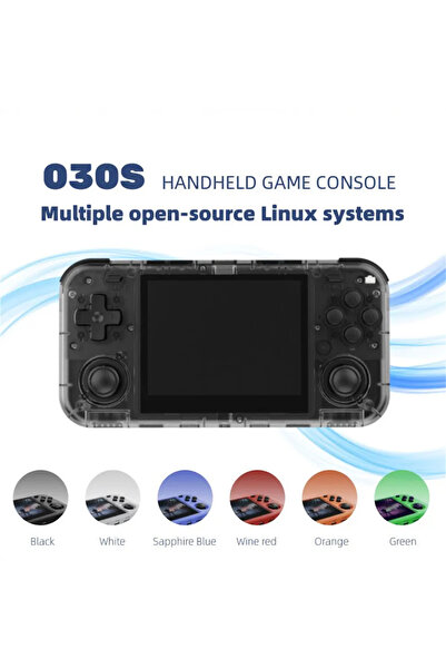 Clavi O30S 64GB portable retro console with games, 4 core @ 1.5GHz, 1GB RAM, 3.5" 640x480, 3000 mAh, black