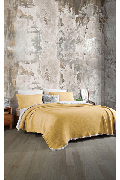 destinyhometex 6 Layer Multi Muslin Double Size 220X240 Quilt/2 Pieces 50X70Cm Pillowcases