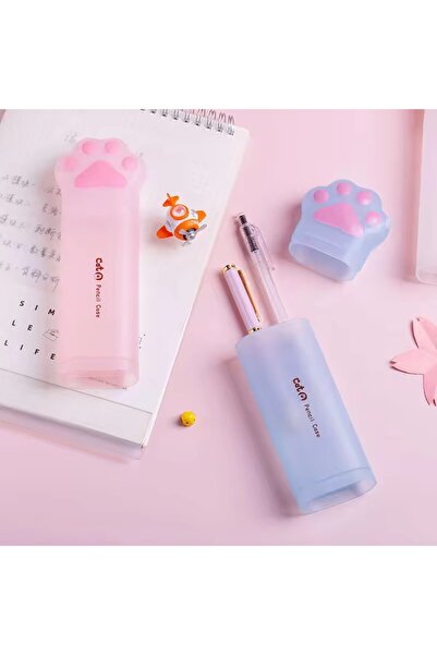 synshop Kawaii Cat Dog Paw Claw Pen Holder Pencil Case Makeup Bag Organizer Glasses Case Gift