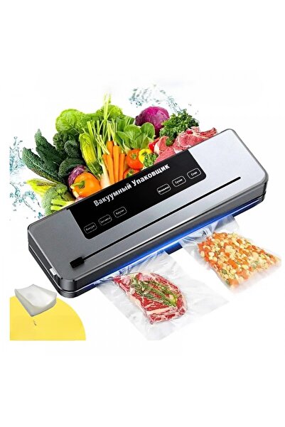 OEM Automatic Food Vacuum Sealer with 10 Vacuum Bags, 30 cm, Quick Sealing, Compact, Black and Gray