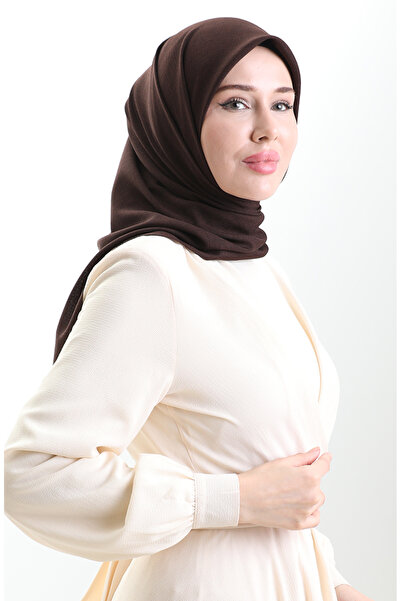 sefamerve Karaca linen scarf 82023-09 bitter brown