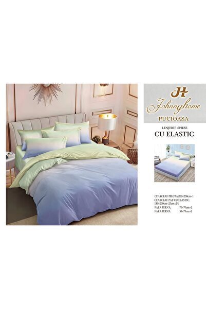 Inovius Lenjerie de pat cu elastic 6 Piese Luxury Johnny Home Pucioasa DSIPRO59