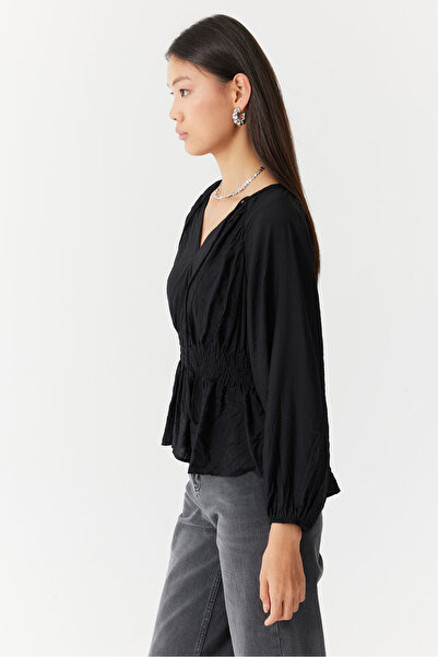 PAULMARK Women's Gather Detailed Blouse