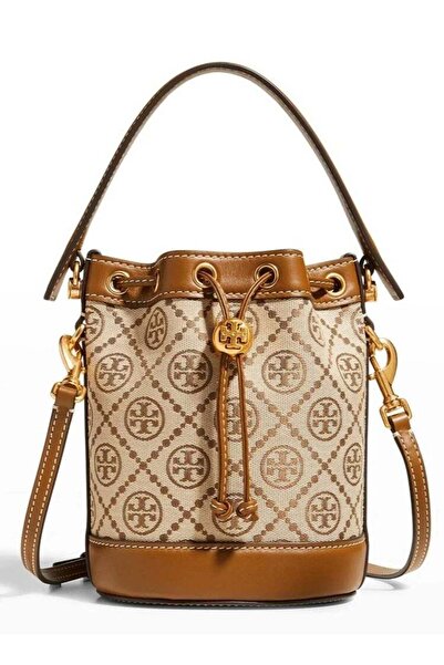 TB Mini T Monogram Jacquard Bucket Bag