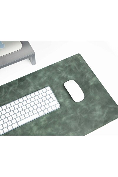 BloominBag Still & Silent – Pickle Real Leather Desk Mat MacBook Pad