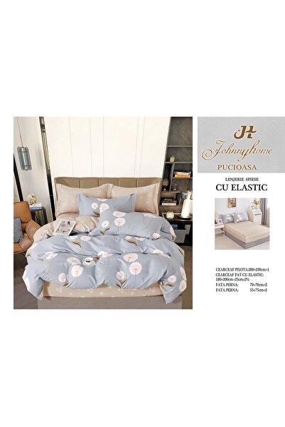 Inovius Lenjerie de pat cu elastic 6 Piese Luxury Johnny Home Pucioasa DSIPRO75