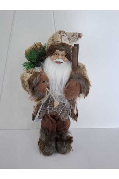Astaş Santa Claus in Brown Clothes 30 cm