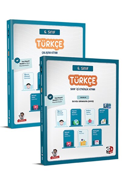 3D Yayınları 6. Sınıf Türkçe Çalışma ve Sınıf İçi Etkinlik Kitabı 2025 2026 Y...