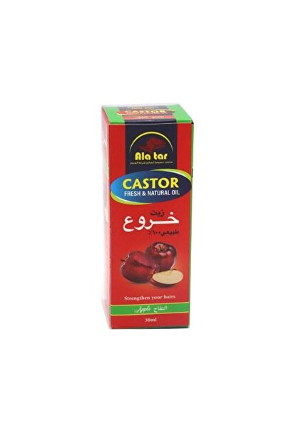 Other العطار زيت خروع 100% بخلاصة التفاح - 30 مل