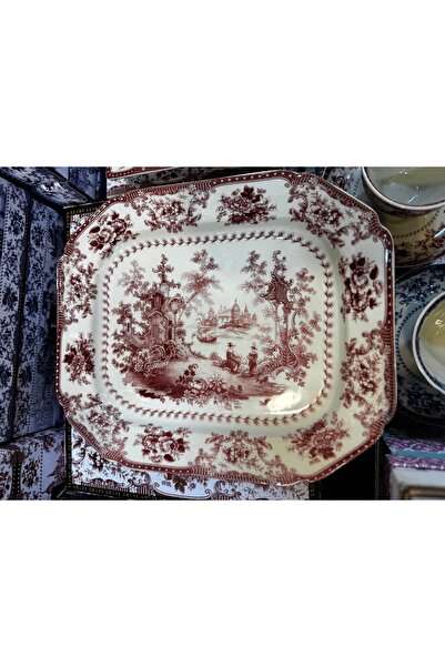 hediye Esterhomedecor Porcelain Serving Plate 32*27cm