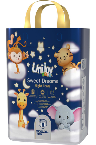 Advanced Health UniJoy Sweet Dreams Pants Extra Large Size 20 Kilos and Above Number 8 Quantity 22 Clothing