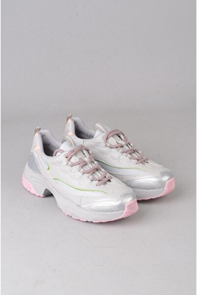 SEÇ KUNDURA SEÇ 34120 TENIS DE DAMĂ CU TALPĂ ÎNĂLȚĂ GRAY-ROZ