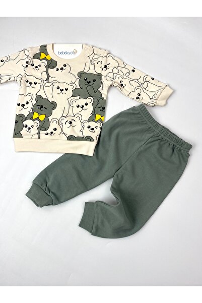 bebekyol Hello Bear Printed Baby Set