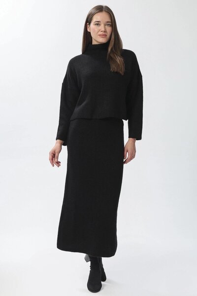 Fashion Friends Skirted Knitwear Set Black