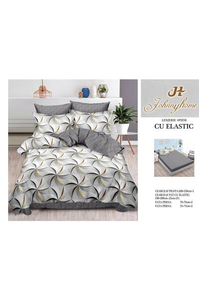 Inovius 6 Piece Luxury Johnny Home Elastic Bed Linen Set Pucioasa DSIPRO96