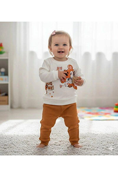 Poppy طقم كاجوال مكون من قطعتين علوي وسفلي للفتيات الصغيرات من عمر 6-18 شهرًا