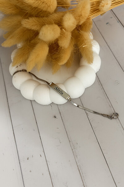 Narflake Kişiye Özel İtalyan Çelik İsimli Unısex Bileklik