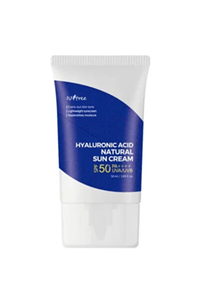 Isntree Cremă de protecție solară minerală SPF 50+ cu acid hialuronic, 50 ml,