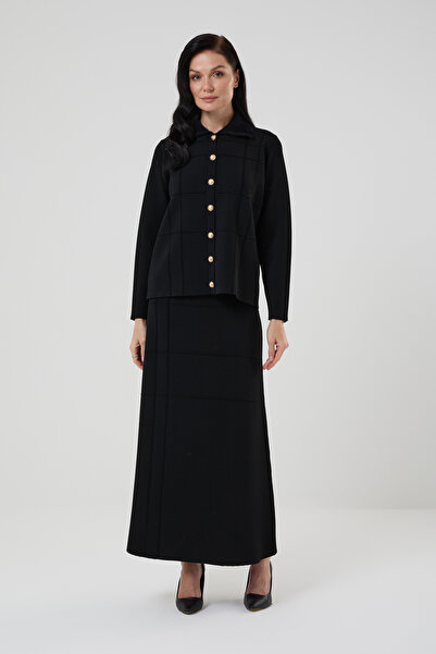 Nuveeclub Angora Dokulu Yaka Triko Blazer