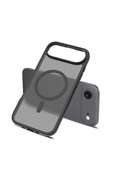 Fibaks iPhone 17 Air Kılıf Kamera Çıkıntılı Magsafe Şarj Destekli Yumuşak Kenarlı Mat Kapak