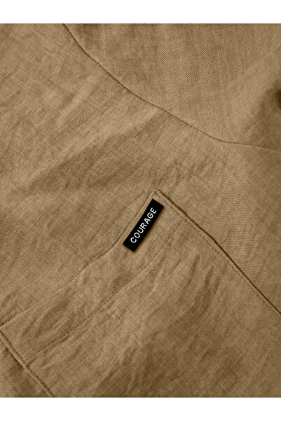 Take Two By Styli Men Beige Solid Shirt and Pants Co-ords